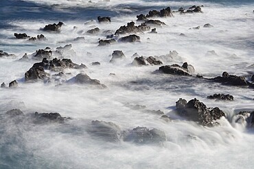 Atlantic coast near Puerto de la Cruz, Tenerife, Canary Islands, Spain, Europe