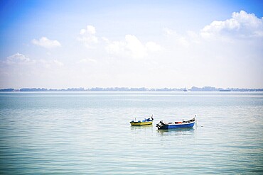 Two boats in Penang bay. Penang collection