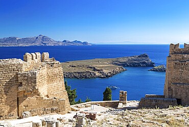 Acropolis of Lindos, Rhodes, Greece, Europe