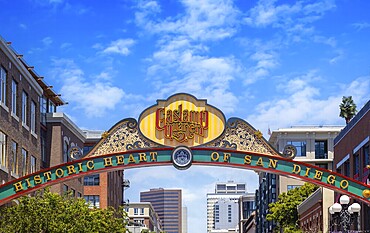 USA, San Diego Gaslamp quarter in historic neighbourhood know for restaurants and nightlife, North America