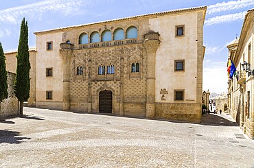 University, Palacio de los Marqueses de Jabalquinto, Plaza Santa Cruz, Gothic, Renaissance, Baeza, UNESCO World Heritage Site, Andalusia, Spain, Europe