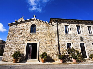 Facade of the church, San Pantaleo, Sardinia, Italy, Europe