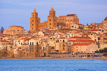 Santissimo Salvatore Cathedral, Cefalu, Sicily, Italy, Europe