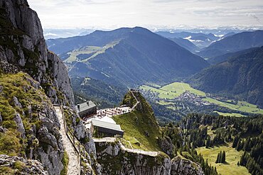 Mountain station, Wendelsteinhaus, Wendelstein, 1838m, Mangfall Mountains, Bavarian Alps, Upper Bavaria, Bavaria, Germany, Europe