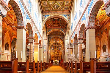 Interior of St. Mary's Church in the old town of Gengenbach in the Black Forest, Germany, Europe