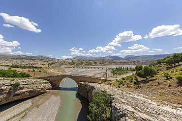 Historical Cendere Bridge in Adiyaman Province, Turkey, Asia