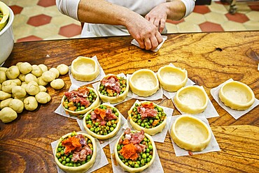 Typical Mallorcan honeycombs, Panades de sobrassada, Forn de Can Pomar. Campos, Mallorca. Balearic Islands. Spain.