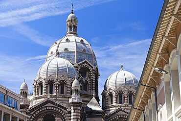 Famous cathedrale De La Major in Marseille in France