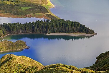 Peninsula on Lagoa do Fogo, San Miguel island of Azores