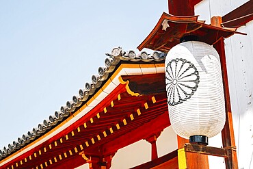 Todai-ji temple traditional lantern in Nara, Japan, Asia