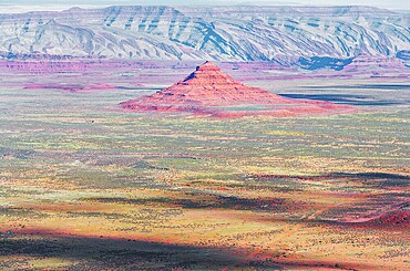 Valley of the Gods, elevated view, Utah, USA, North America