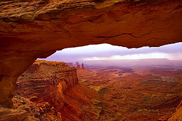 Mesa Arch in Canyonlands National Park Utah USA sunrise