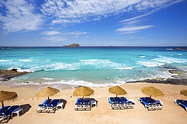 Ibiza Cala Conta Comte beach in San Jose at Balearic Islands Spain