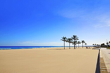Cullera Sant Antoni beach San Antonio in Valencia of Spain