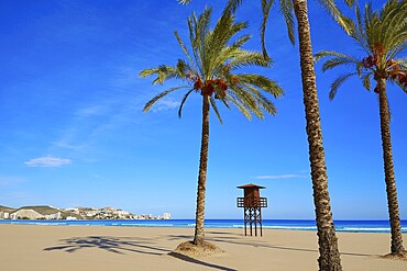 Cullera Sant Antoni beach San Antonio in Valencia of Spain