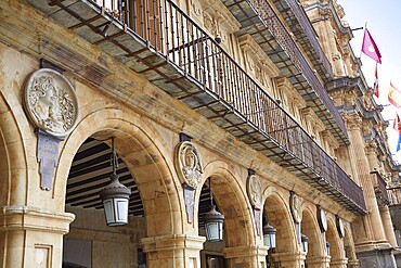 Salamanca Plaza Mayor in Spain along via de la Plata way to Santiago