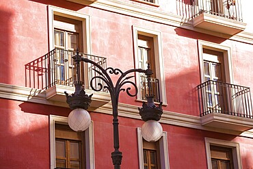 Valencia old town near Mercado Central market at Spain