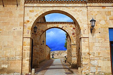 Zamora Cathedral square in Spain by Via de la Plata way to Santiago