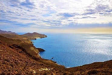 Cabo de Gata Almeria Levante east aerial view in Spain