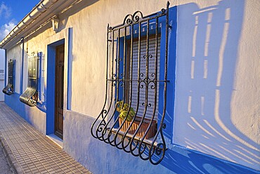 Las Rotas Mediterranean facades in Alicante of Spain