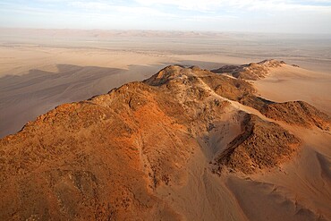 Hot air balloon ride over the Namib in the Namib-Naukluft National Park in Namibia
