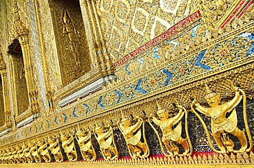 Temple decoration in grand palace of bangkok thailand