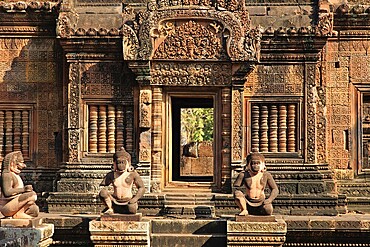 The temple complex of Banteay Srei in Cambodia