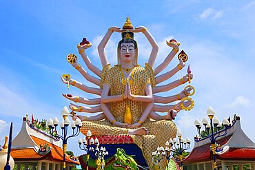 The Temple Wat Plai Laem, Ko Samui, Thailand, Asia