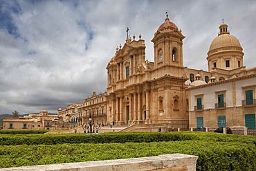 Castel Duomo - Baroque style cathedral in old town Noto, Sicily, Italy