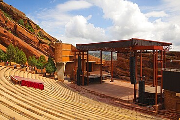 Famous Historic Red Rocks Amphitheater near Denver, Colorado