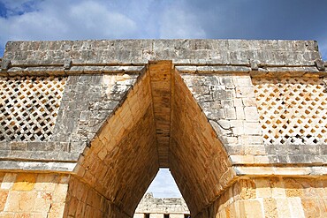 Majestic ruins in Uxmal, Mexico. Uxmal is an ancient Maya city of the classical period in present-day Mexico