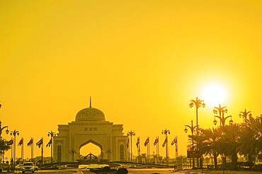 Qasr al-Watan and dusk (UAE · Abu Dhabi). Shooting Location: Abu Dhabi