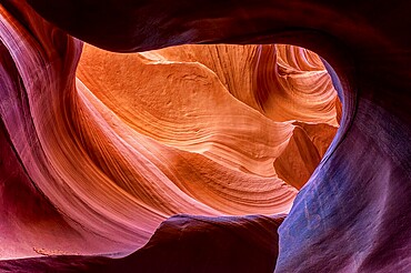 Antelope Canyon is a slot canyon in the American Southwest, on Navajo land east of Page, Arizona. the erosion of Navajo Sandstone 2 due to flash flooding and other sub-aerial processes