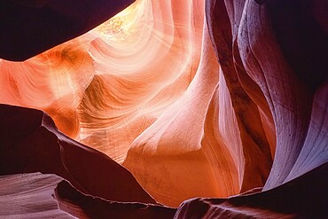Antelope Canyon is a slot canyon in the American Southwest, on Navajo land east of Page, Arizona. the erosion of Navajo Sandstone 2 due to flash flooding and other sub-aerial processes
