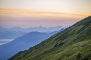 Sunrise in the Mountains at Hochalpenstraße, Pinzgau, Salzburg, Austria