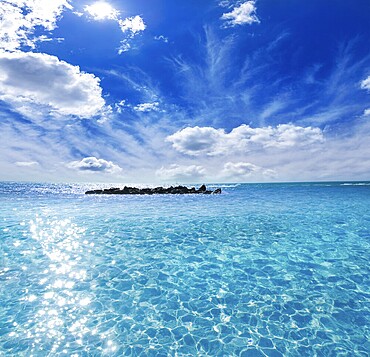 Key West beach Fort Zachary Taylor Park in Florida USA