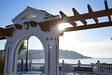 Benidorm Mirador del Castillo Mediterranean lookout point in Alicante Spain