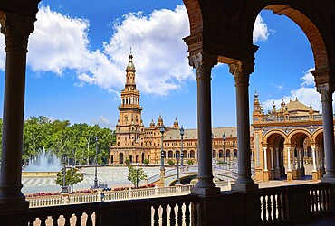 Seville Sevilla Plaza de Espana Andalusia Spain square