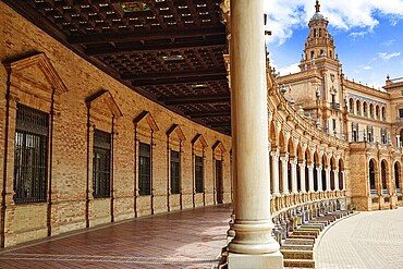 Seville Sevilla Plaza de Espana Andalusia Spain square