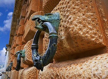 Alhambra eagle holding ring in Carlos V of Granada Spain