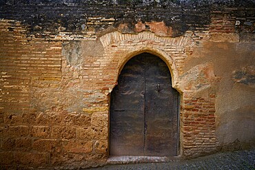 Granada Alhambra arabic door in Spain
