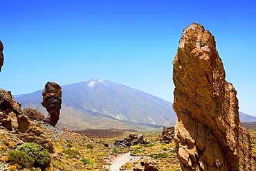 Teide National Park Roques de Garcia in Tenerife at Canary Islands