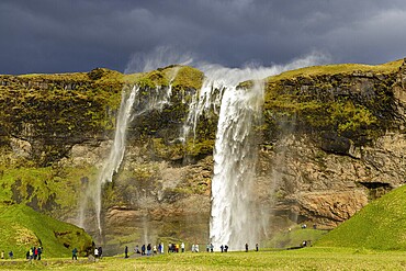 Seljalandsfoss in the evening, south coast, Iceland