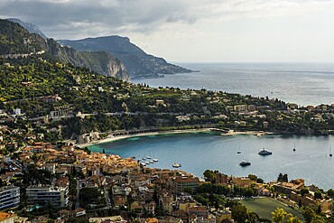 Panorama, View from Mont Boron, Saint-Jean-Cap-Ferrat, Cap Ferrat, Alpes Maritimes, Provence Alpes Cote d'Azur, French Riviera, South of France, France