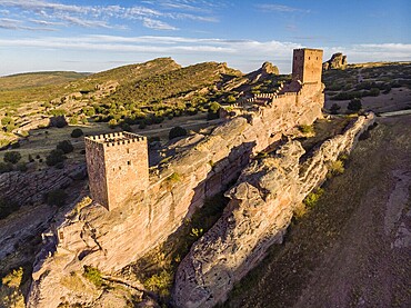 Zafra castle, 12th century, Campillo de Dueñas, Guadalajara, Spain