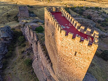 Zafra castle, 12th century, Campillo de Dueñas, Guadalajara, Spain