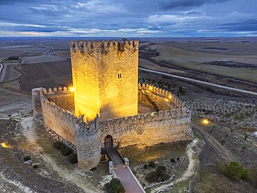 Tiedra Castle, Tiedra town, province of Valladolid, Castile and Leon, Spain
