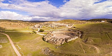 Amphitheatre of Segóbriga, archaeological park of Segóbriga, Saelices, Cuenca, Castilla-La Mancha, Spain