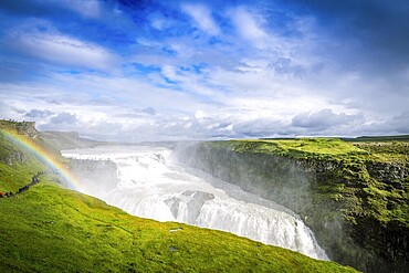 Spectacular Gullfoss waterfall in Iceland.
