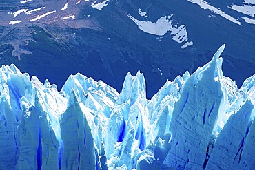 Glacial landscape of Perito Moreno in Pampa Argentina.